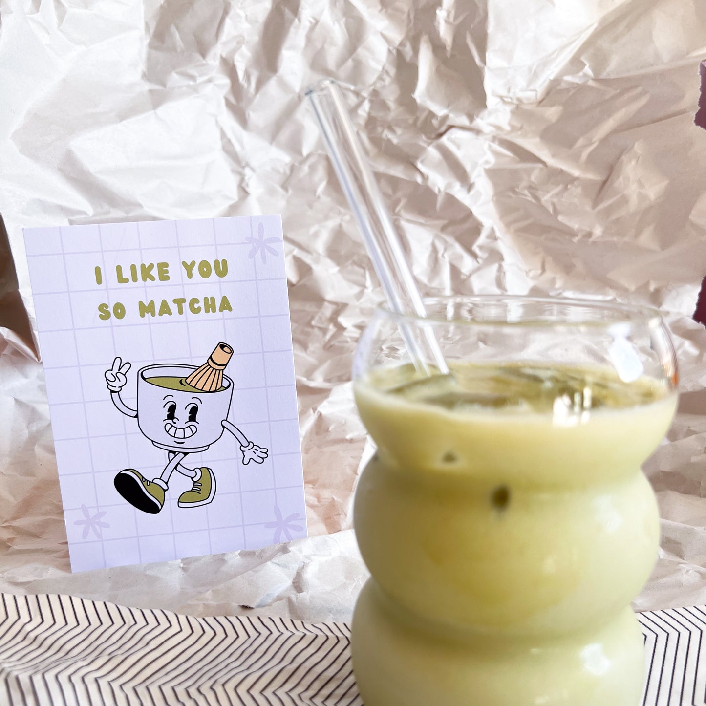 POSTKARTE MATCHA