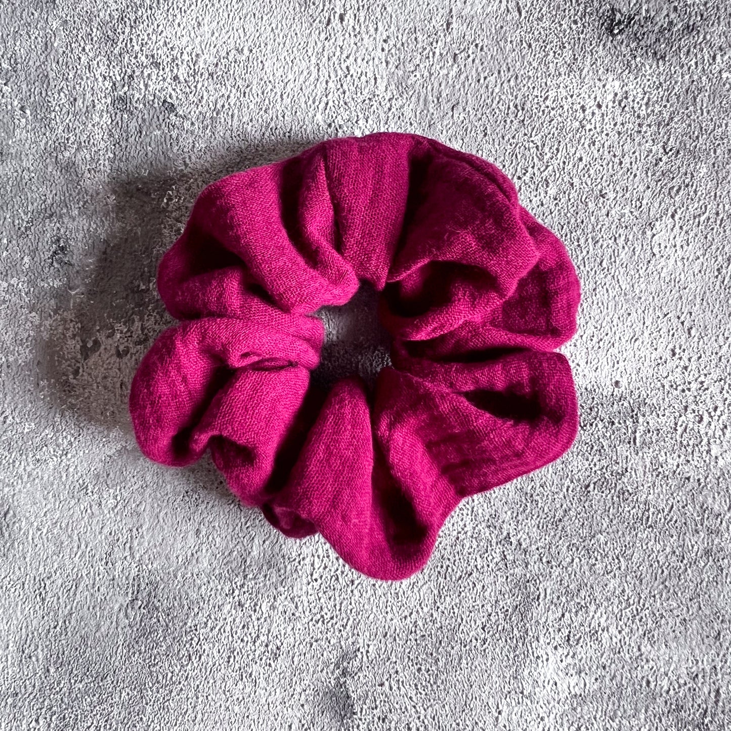 SCRUNCHIE MUSSELIN BORDEAUX
