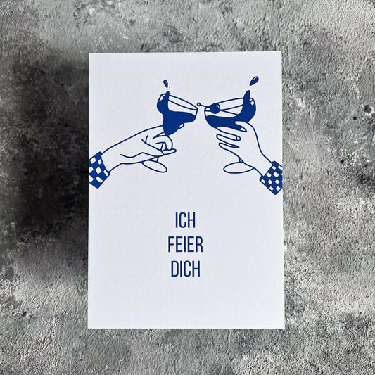 POSTKARTE ICH FEIER DICH