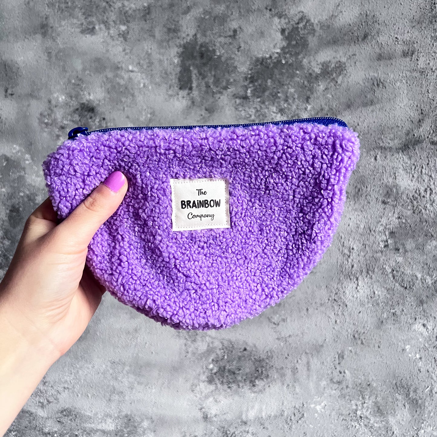 HALFMOON POUCH LILA x KOBALT
