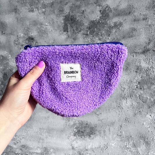 HALFMOON POUCH LILA x KOBALT