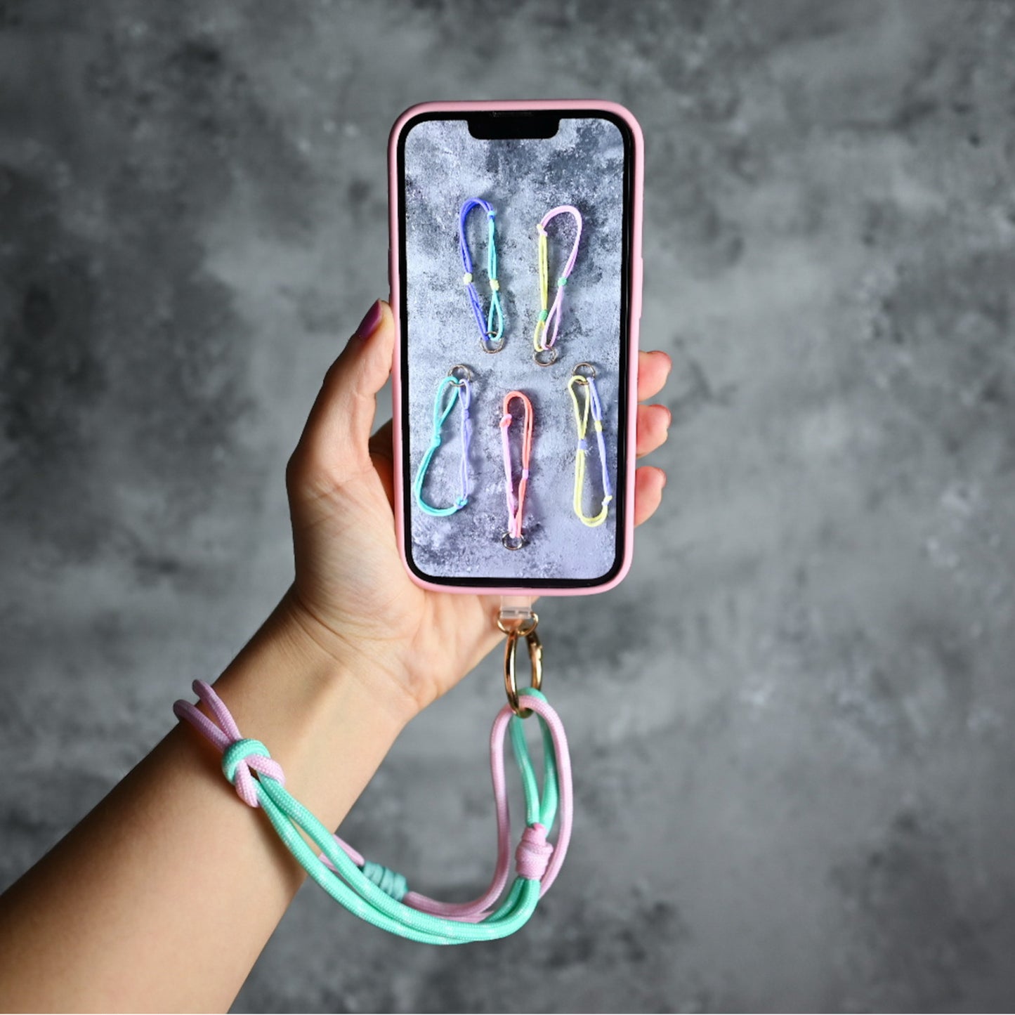 HANDYKETTE ROSA x TÜRKIS