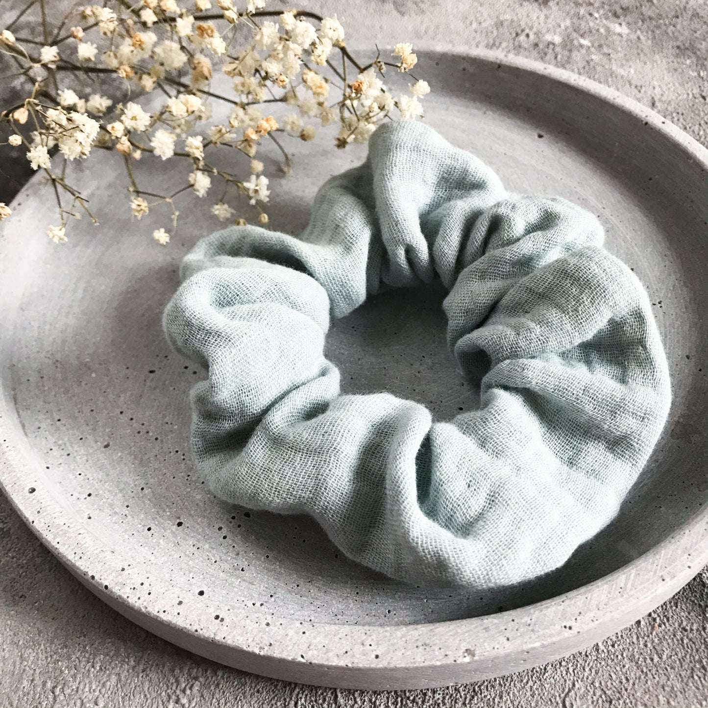 SCRUNCHIE MUSSELIN MINT