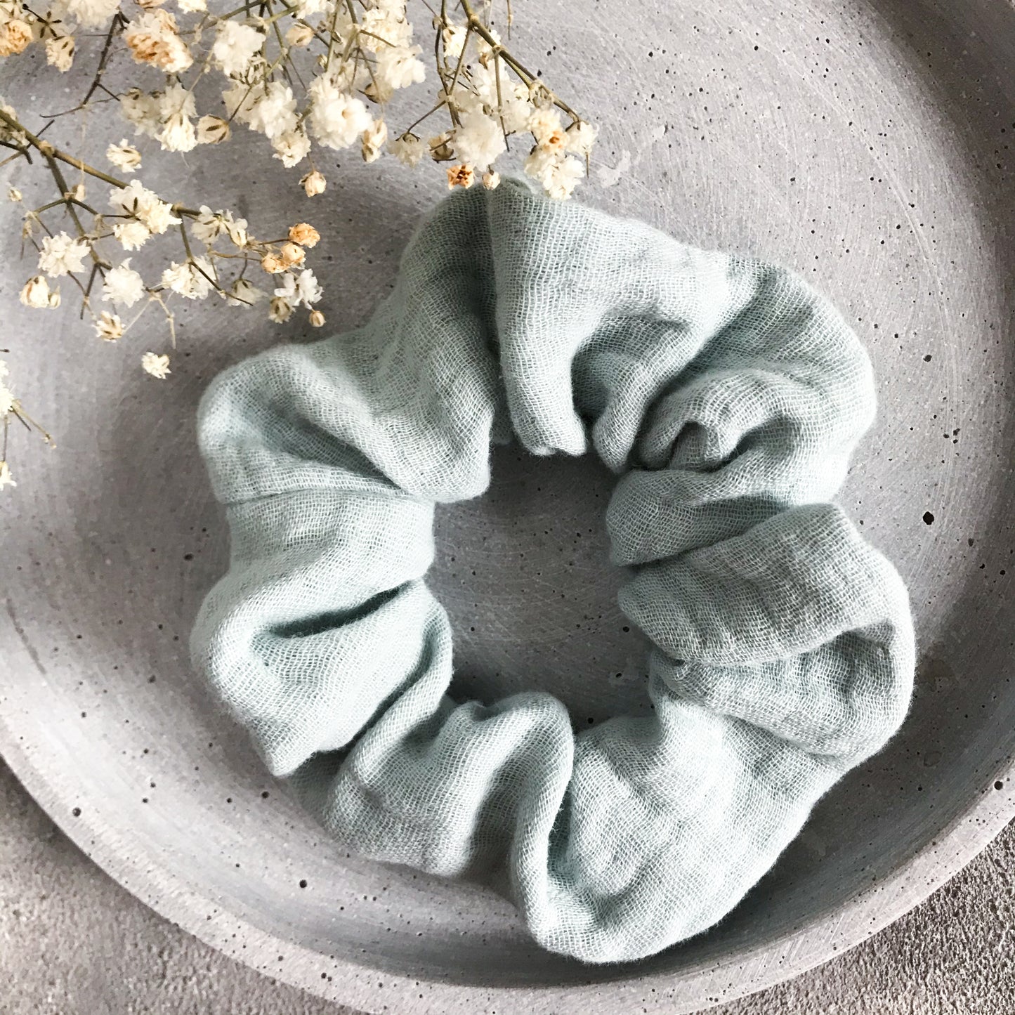 SCRUNCHIE MUSSELIN MINT